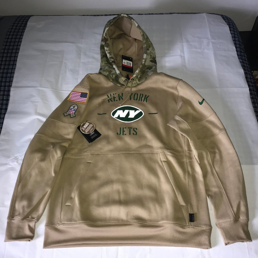 Nike NFL NY Jets Salute to Service Therma Hoodie L